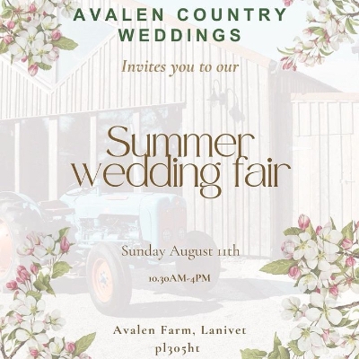 Avalen Country Weddings in Lanivet set to host a Summer Wedding Fair