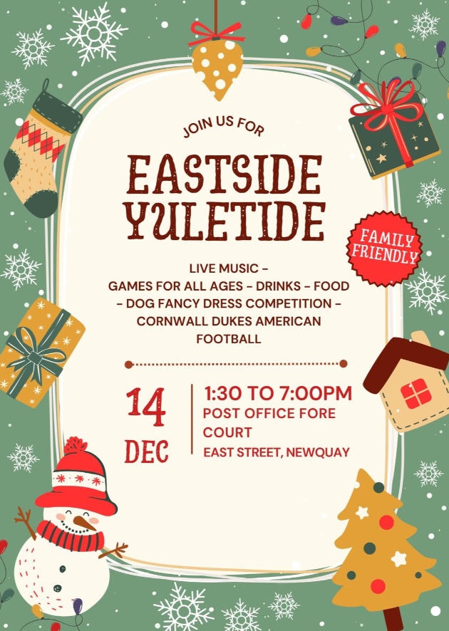 EAST STREET NEWQUAY EASTSIDE YULETIDE ITINERARY